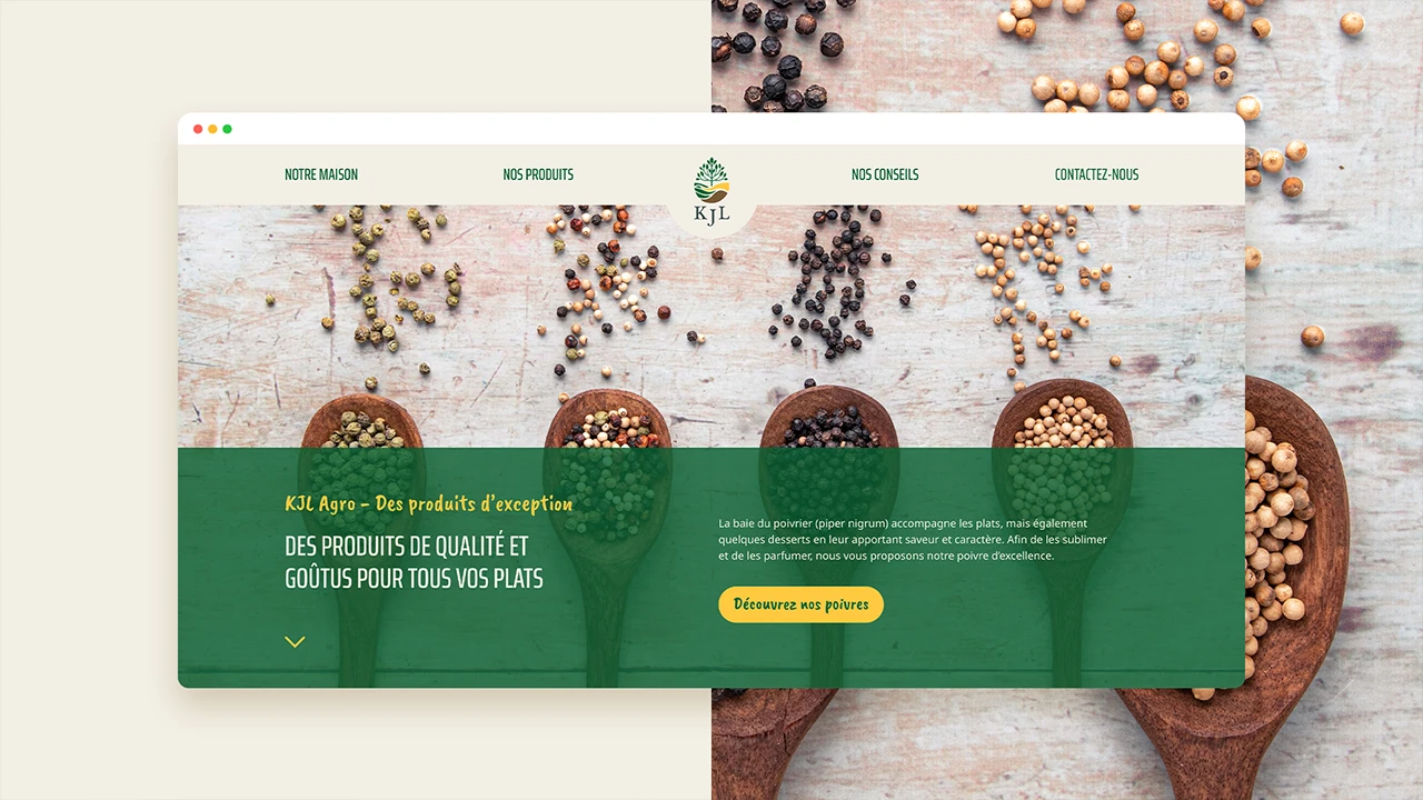 kjl agro site internet carousel